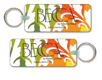 Rectangular Nail File Keyrings  